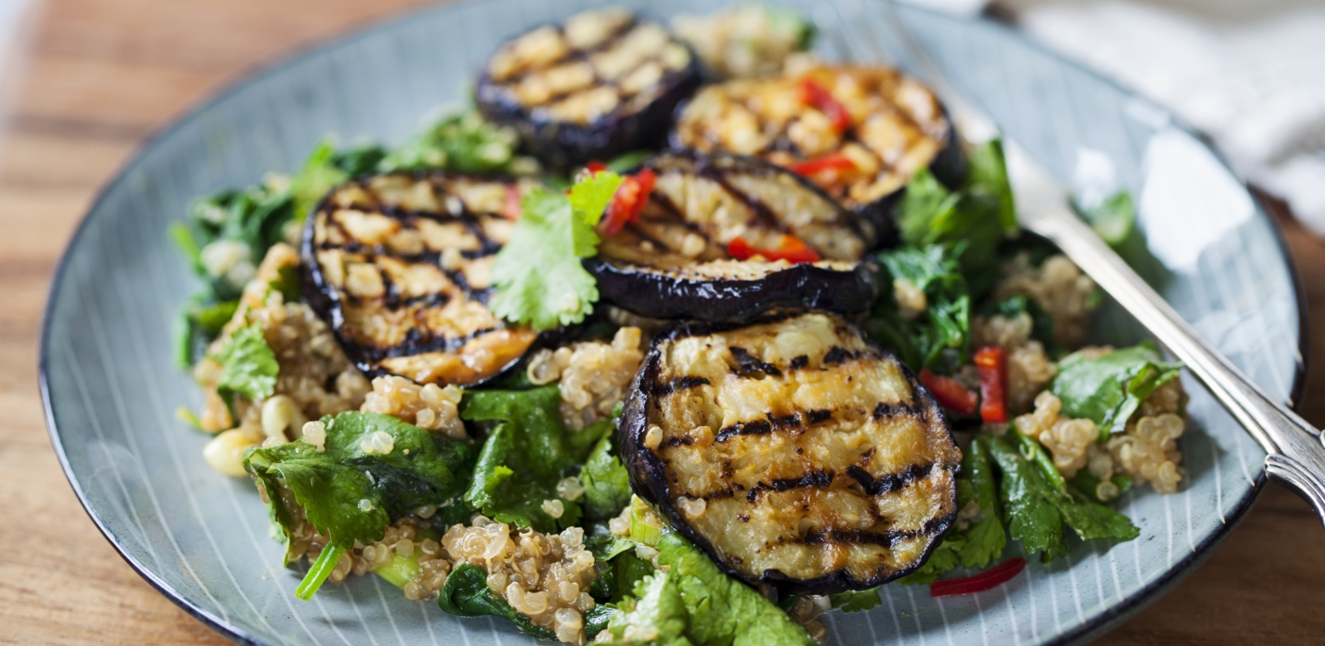 Charred Aubergine Mexican Salad