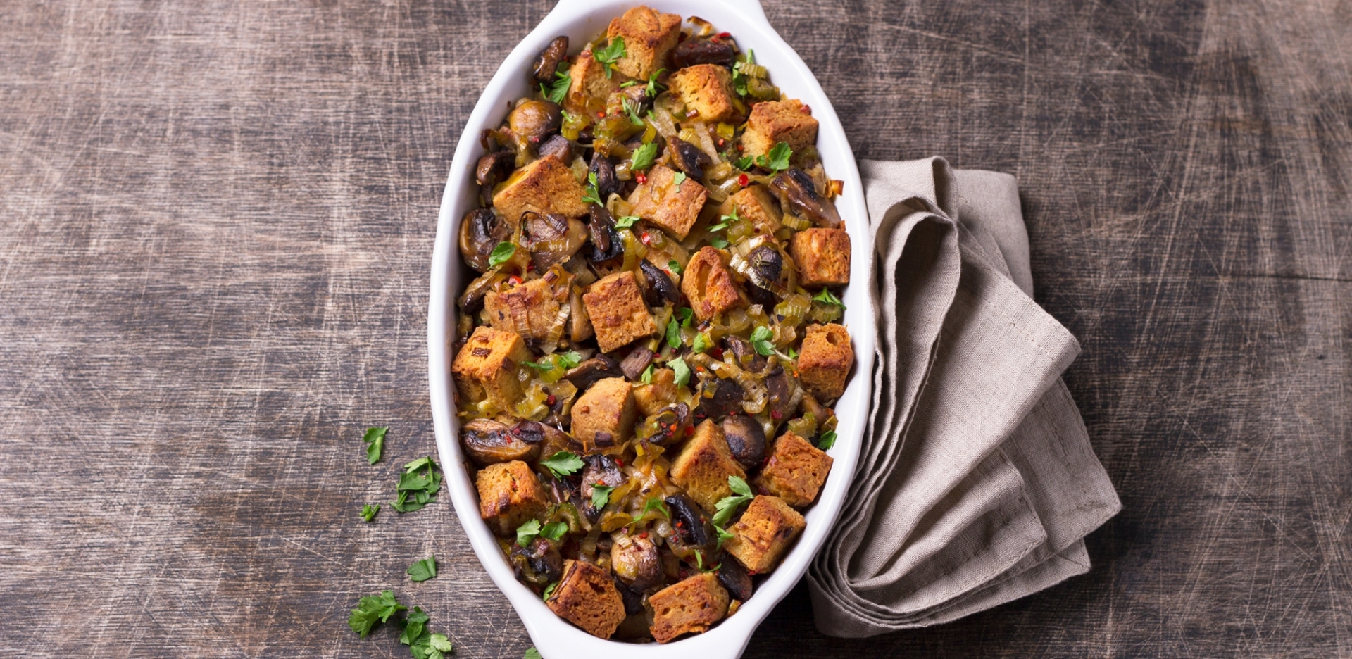 Festive Mushroom Stuffing
