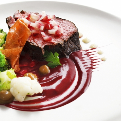 Game and Sweet Blackcurrant Drizzle
