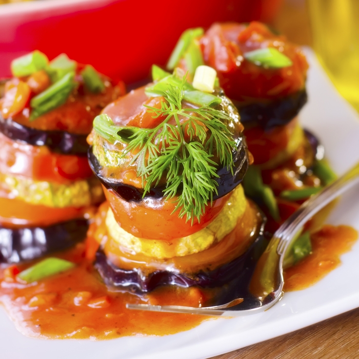 Vegetable and Goats Cheese Tian